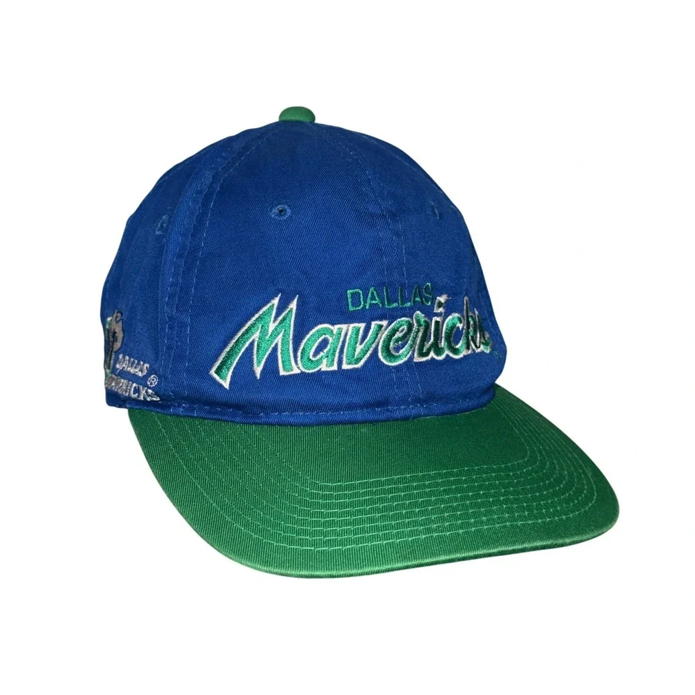 Vintage 90s Dallas Mavericks Snapback Hat Sports Specialties NBA Mavs Cap Retro